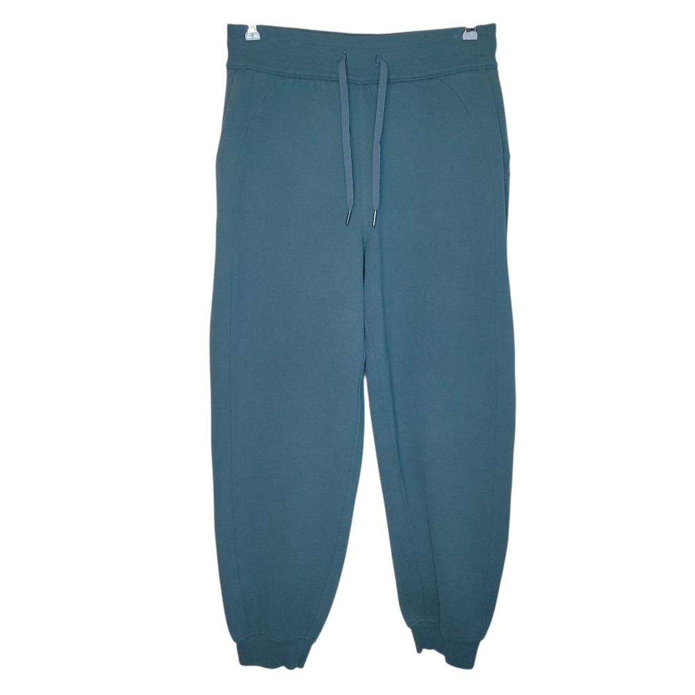 Lululemon Scuba High Rise Joggers Size 6 Green Jasper Soft Lounge Athletic Pants - Picture 4 of 10